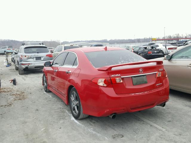 JH4CU2F8XCC018436 - 2012 ACURA TSX SE RED photo 3