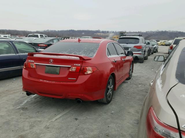 JH4CU2F8XCC018436 - 2012 ACURA TSX SE RED photo 4