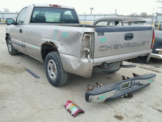 1GCEC14V61E112136 - 2001 CHEVROLET SILVERADO TAN photo 3