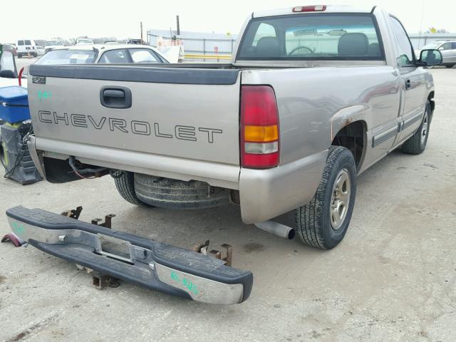 1GCEC14V61E112136 - 2001 CHEVROLET SILVERADO TAN photo 4