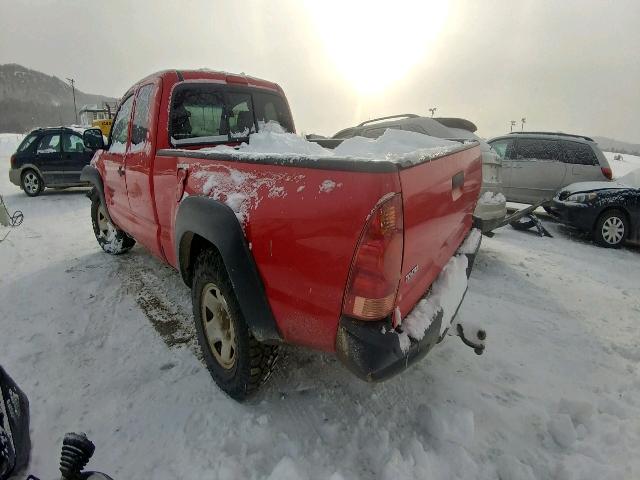 5TEUU42N67Z348840 - 2007 TOYOTA TACOMA ACC RED photo 3