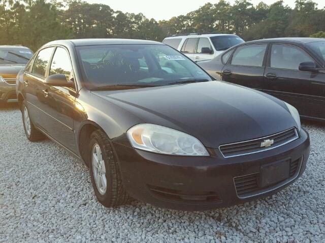 2G1WT58K779353784 - 2007 CHEVROLET IMPALA LT BLACK photo 1