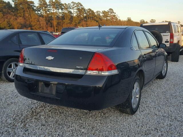 2G1WT58K779353784 - 2007 CHEVROLET IMPALA LT BLACK photo 4