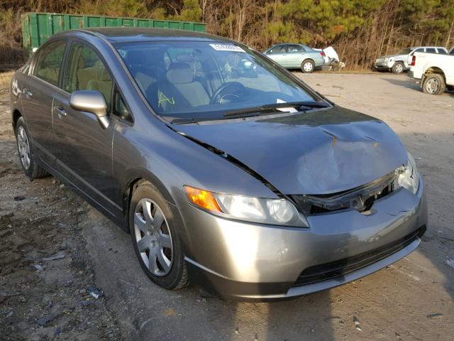 1HGFA16526L015639 - 2006 HONDA CIVIC LX GRAY photo 1