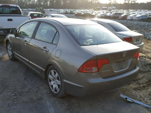 1HGFA16526L015639 - 2006 HONDA CIVIC LX GRAY photo 3