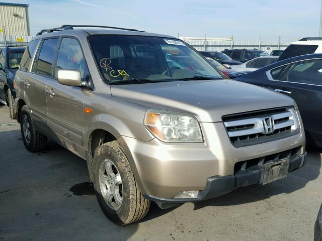 2HKYF18516H548026 - 2006 HONDA PILOT EX GOLD photo 1