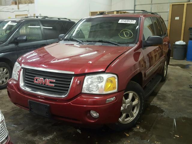 1GKDT13S122350423 - 2002 GMC ENVOY RED photo 2