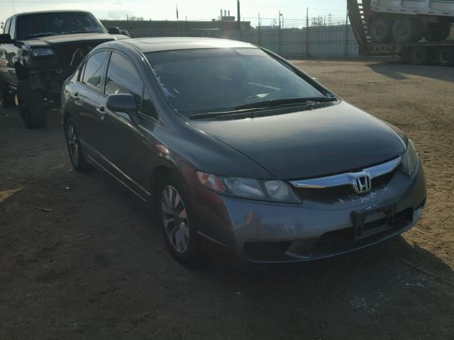 1HGFA16879L015408 - 2009 HONDA CIVIC EX GRAY photo 1