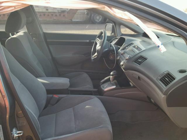 1HGFA16879L015408 - 2009 HONDA CIVIC EX GRAY photo 5