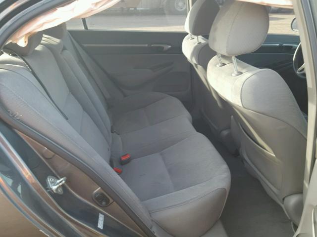 1HGFA16879L015408 - 2009 HONDA CIVIC EX GRAY photo 6