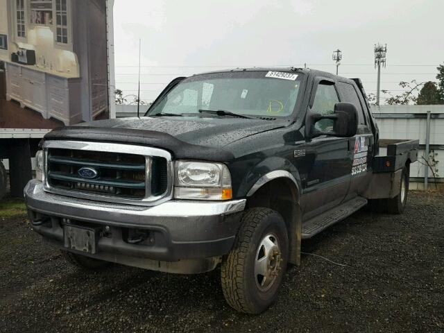 1FTWW33F02EA34701 - 2002 FORD F350 SUPER GREEN photo 2