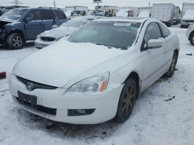 1HGCM82633A035648 - 2003 HONDA ACCORD EX WHITE photo 2