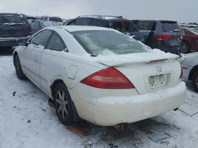 1HGCM82633A035648 - 2003 HONDA ACCORD EX WHITE photo 3