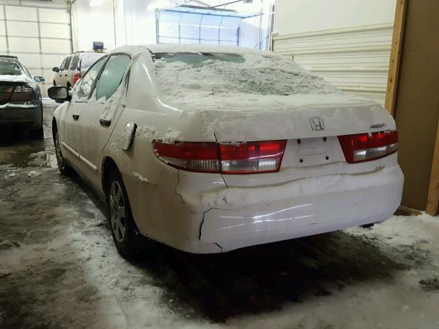 1HGCM55174A048533 - 2004 HONDA ACCORD DX WHITE photo 3