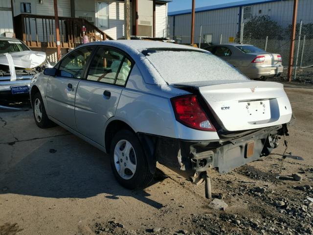 1G8AG52FX3Z150514 - 2003 SATURN ION LEVEL SILVER photo 3