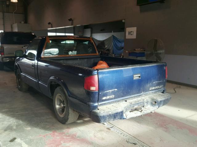 1GCCS1455YK246626 - 2000 CHEVROLET S TRUCK S1 BLUE photo 3