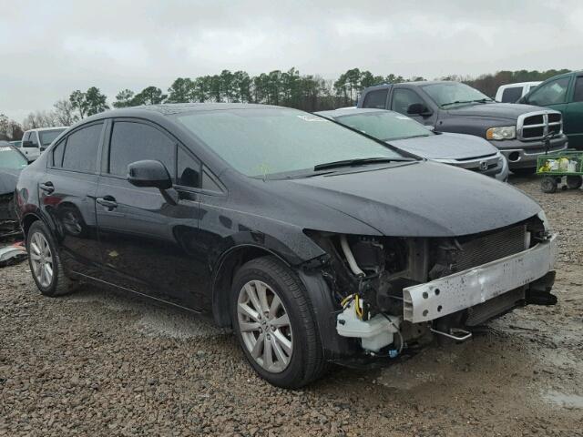 19XFB2F95CE004417 - 2012 HONDA CIVIC EXL أسود صورة 1