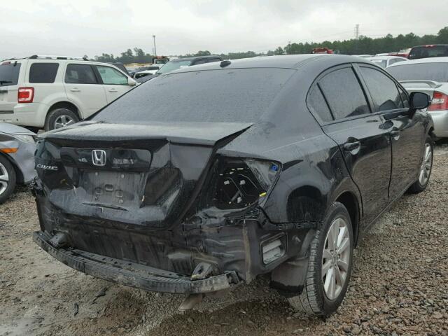 19XFB2F95CE004417 - 2012 HONDA CIVIC EXL BLACK photo 4