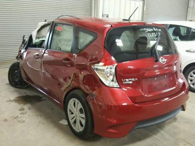 3N1CE2CP0HL367677 - 2017 NISSAN VERSA NOTE MAROON photo 3