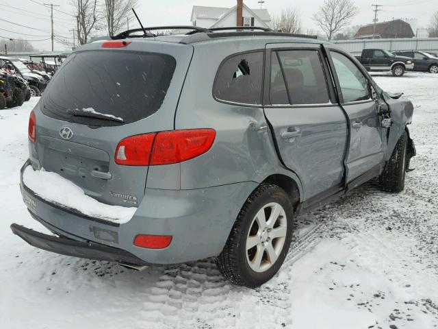 5NMSH73E48H179883 - 2008 HYUNDAI SANTA FE S GRAY photo 4