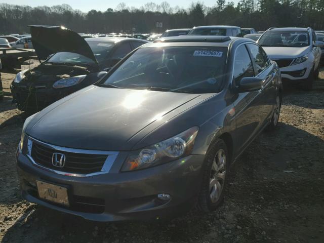 1HGCP36808A001650 - 2008 HONDA ACCORD EXL GRAY photo 2