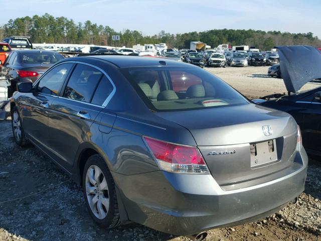 1HGCP36808A001650 - 2008 HONDA ACCORD EXL GRAY photo 3