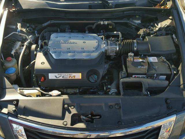 1HGCP36808A001650 - 2008 HONDA ACCORD EXL GRAY photo 7