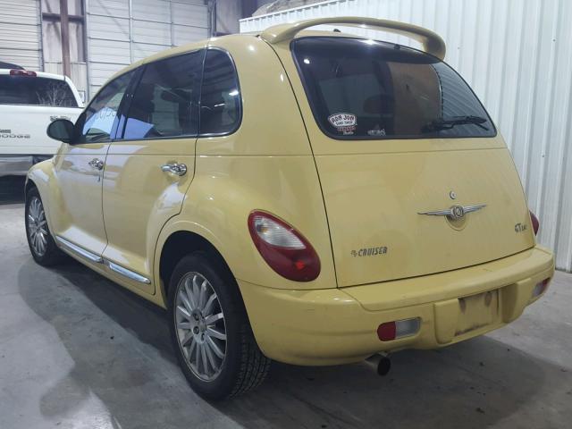 3A8FY78G97T612071 - 2007 CHRYSLER PT CRUISER YELLOW photo 3