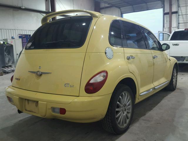 3A8FY78G97T612071 - 2007 CHRYSLER PT CRUISER YELLOW photo 4