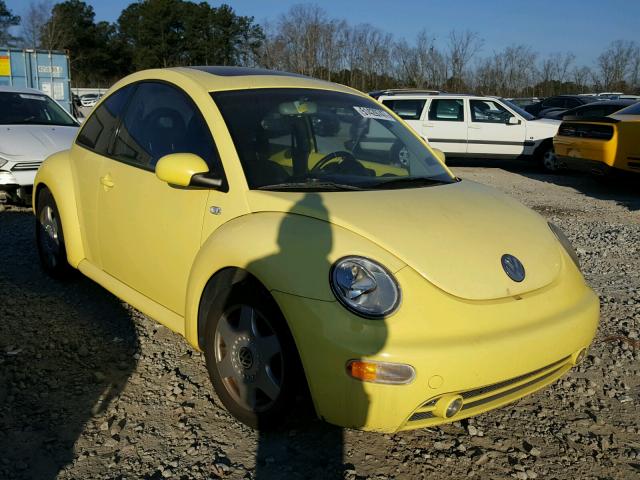 3VWDC21C21M401087 - 2001 VOLKSWAGEN NEW BEETLE YELLOW photo 1