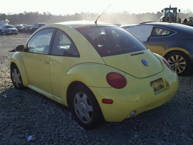 3VWDC21C21M401087 - 2001 VOLKSWAGEN NEW BEETLE YELLOW photo 3