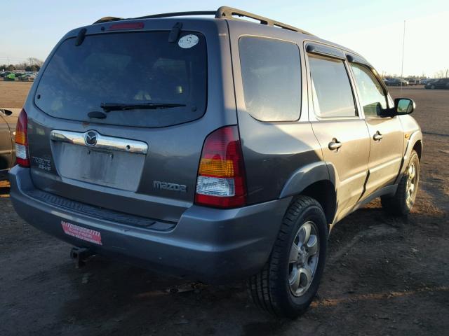 4F2CU08192KM65446 - 2002 MAZDA TRIBUTE LX GRAY photo 4