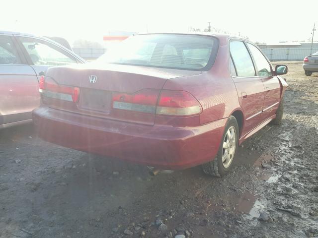 1HGCG56682A058129 - 2002 HONDA ACCORD EX RED photo 4