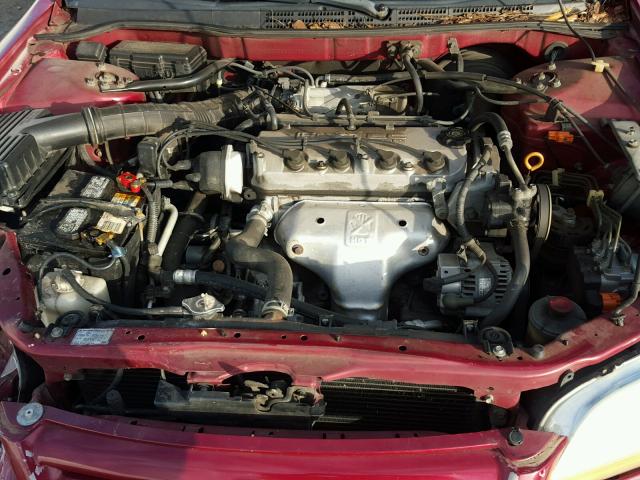 1HGCG56682A058129 - 2002 HONDA ACCORD EX RED photo 7