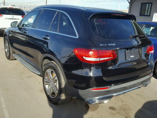 WDC0G4JB2GF111623 - 2016 MERCEDES-BENZ GLC 300 BLACK photo 3