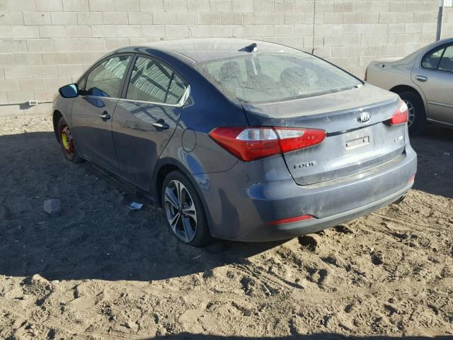 KNAFX4A81G5613675 - 2016 KIA FORTE EX GRAY photo 3