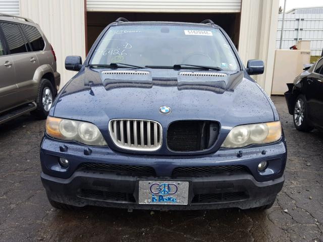 5UXFB53544LV02067 - 2004 BMW X5 4.4I BLUE photo 9