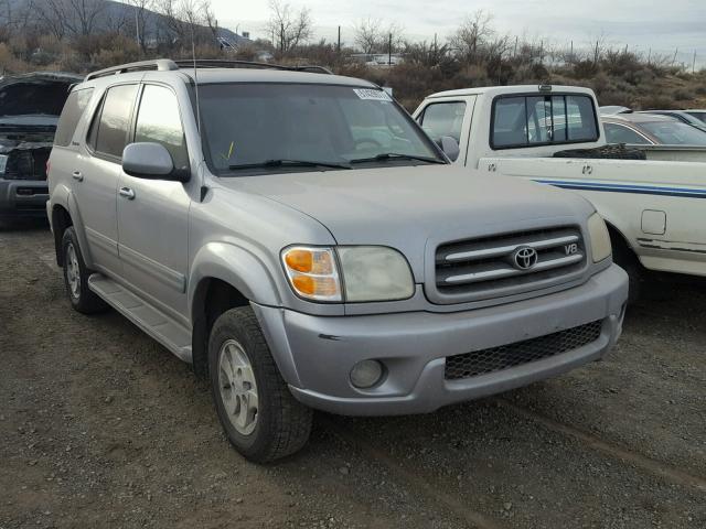 5TDBT48A02S132079 - 2002 TOYOTA SEQUOIA LI SILVER photo 1