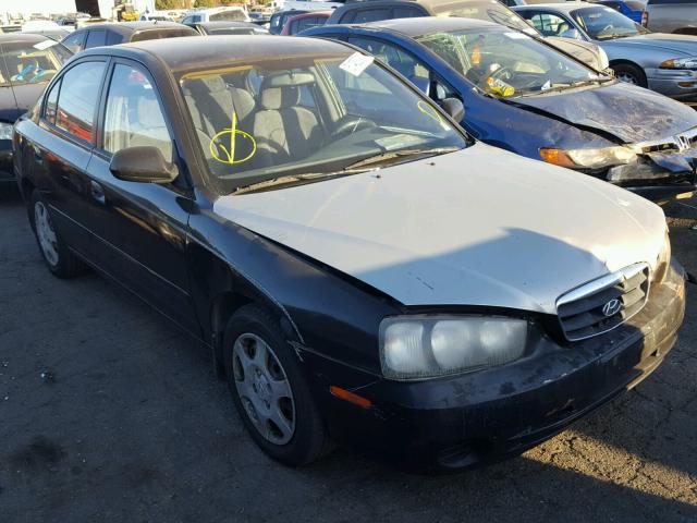 KMHDN45D31U162121 - 2001 HYUNDAI ELANTRA GL BLACK photo 1