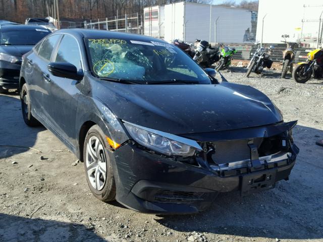 19XFC2F51HE217804 - 2017 HONDA CIVIC LX BLACK photo 1