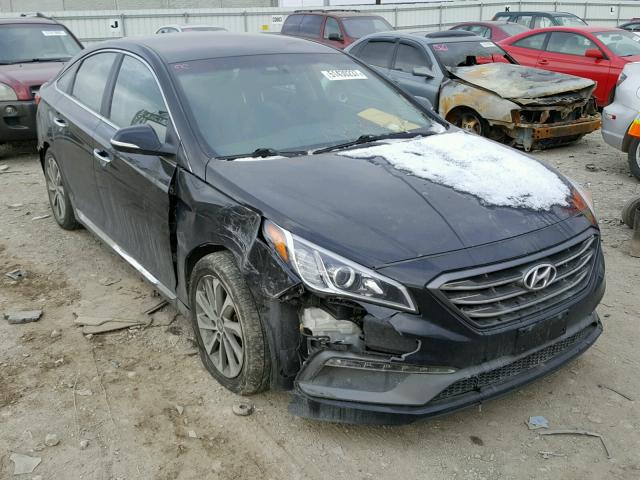 5NPE34AF1FH113135 - 2015 HYUNDAI SONATA SPO BLACK photo 1