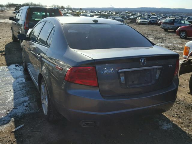 19UUA66246A040502 - 2006 ACURA 3.2TL GRAY photo 3