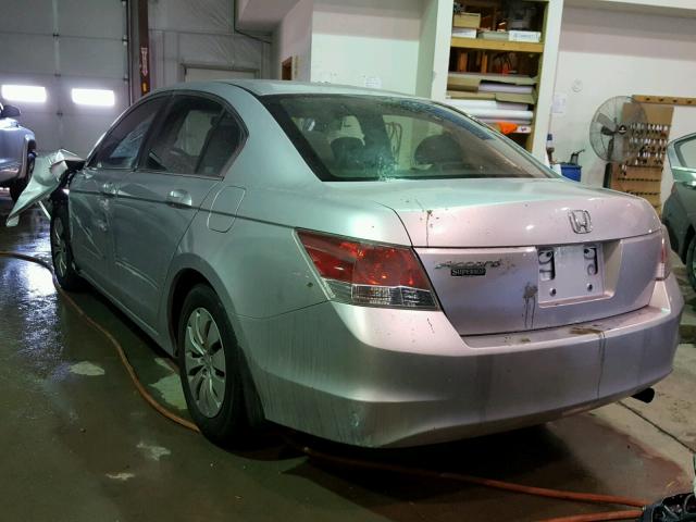 JHMCP26308C055093 - 2008 HONDA ACCORD LX SILVER photo 3