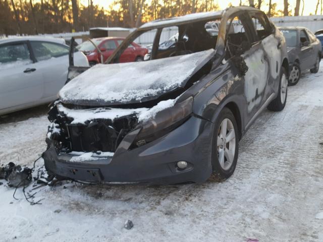 2T2BK1BAXAC075063 - 2010 LEXUS RX 350 GRAY photo 2