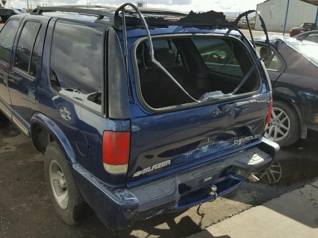 1GNCS13W212129853 - 2001 CHEVROLET BLAZER BLUE photo 9