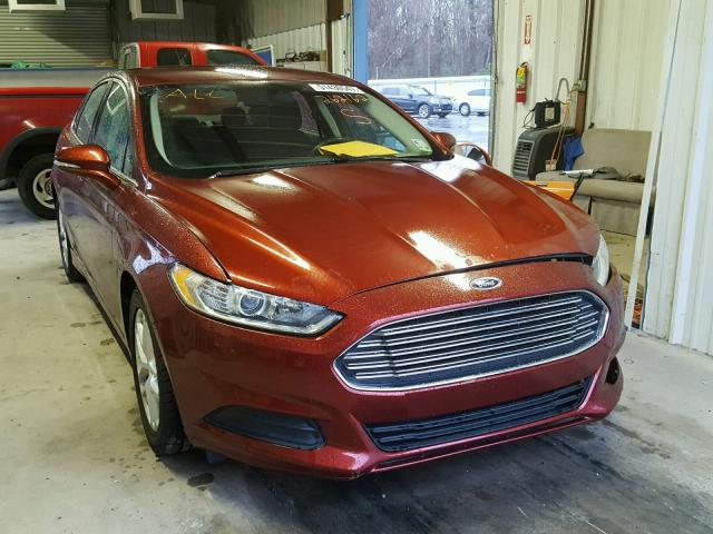 3FA6P0H71ER262162 - 2014 FORD FUSION SE MAROON photo 1