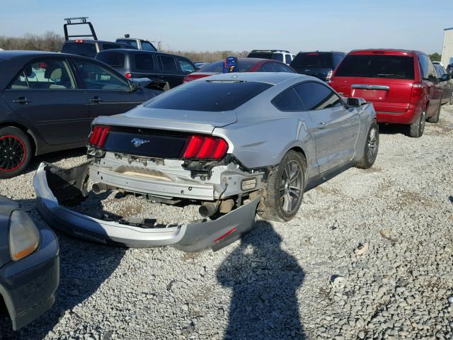 1FA6P8THXF5364191 - 2015 FORD MUSTANG SILVER photo 4