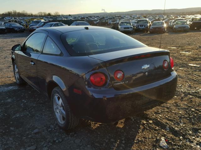 1G1AT18H697171666 - 2009 CHEVROLET COBALT LT BLUE photo 3