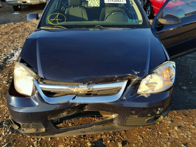 1G1AT18H697171666 - 2009 CHEVROLET COBALT LT BLUE photo 7