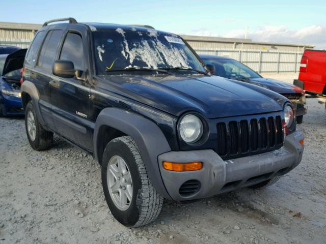 1J4GL48K84W246018 - 2004 JEEP LIBERTY SP BLACK photo 1